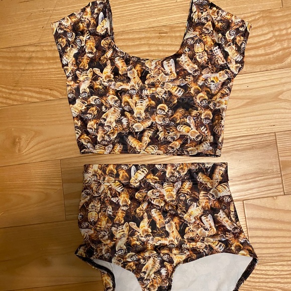 Blackmilk Other - RARE Blackmilk Bee Swimsuit Size Small
